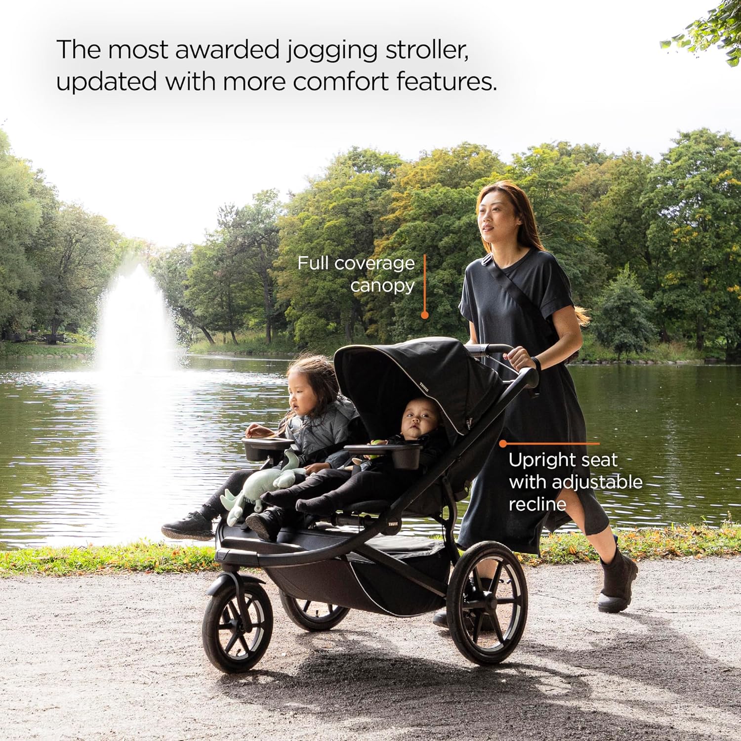 Thule Urban Glide 3 Double Jogging Stroller - Black – Baby Grand