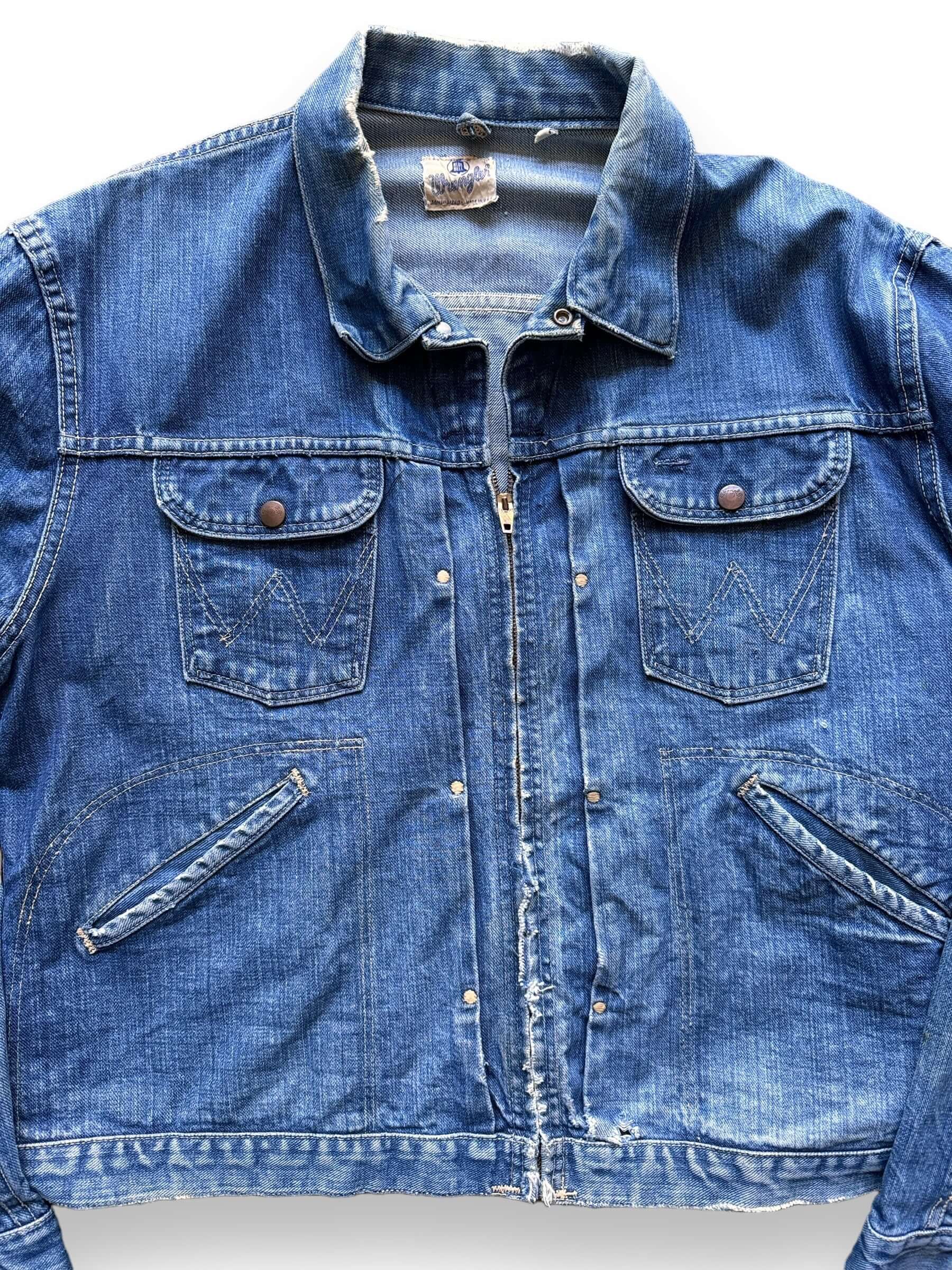 Vintage Wrangler Blue Bell MJZ Denim Jacket SZ 46 – The Barn Owl