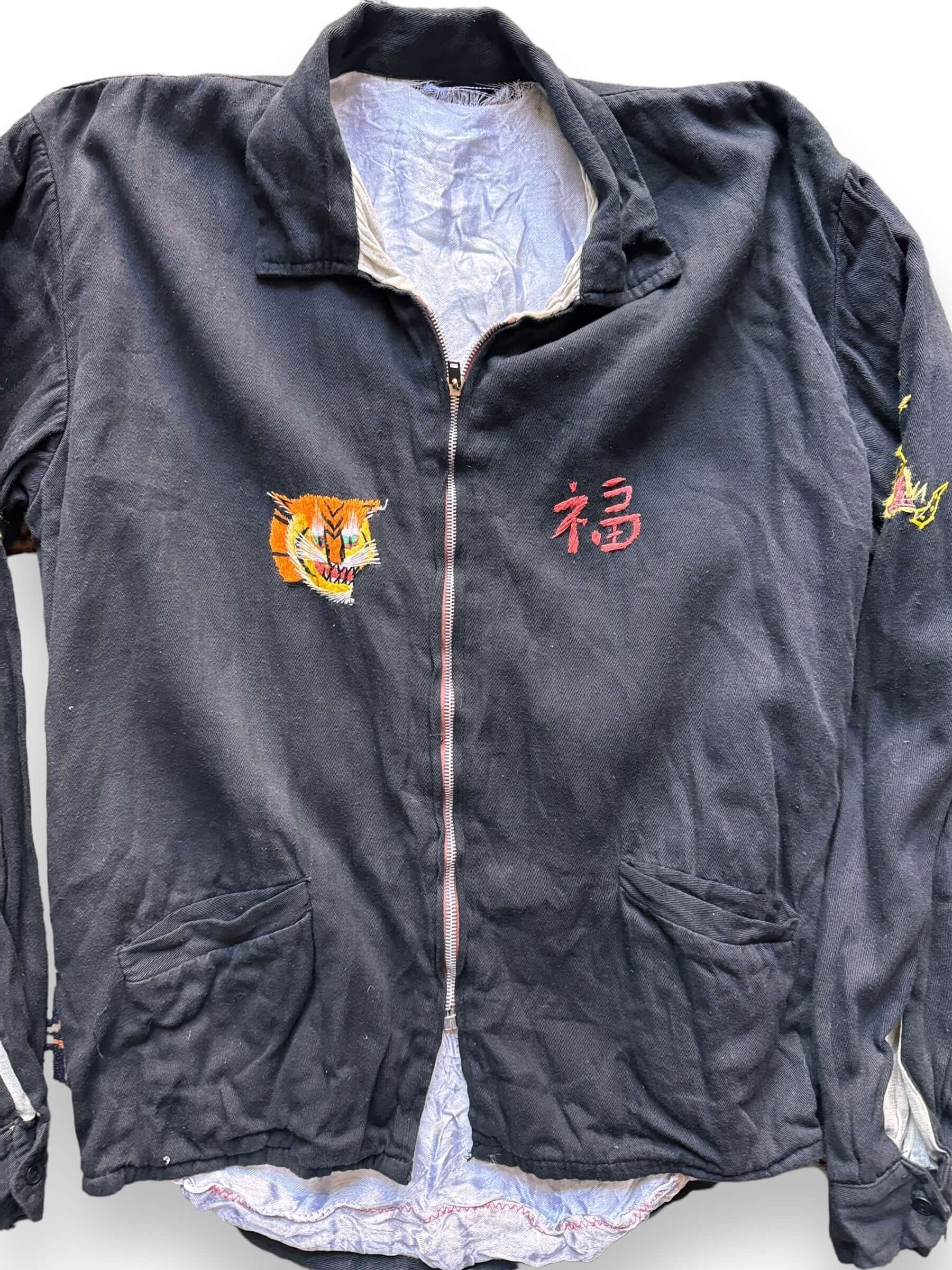 ア*ん様 CALEE TWILL SOUVENIR JACKET m_CALEEJACQUARDSATINFLOWERPATT