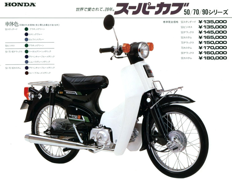 スーパーカブ 50/70/90-since 1980- - バイクの系譜