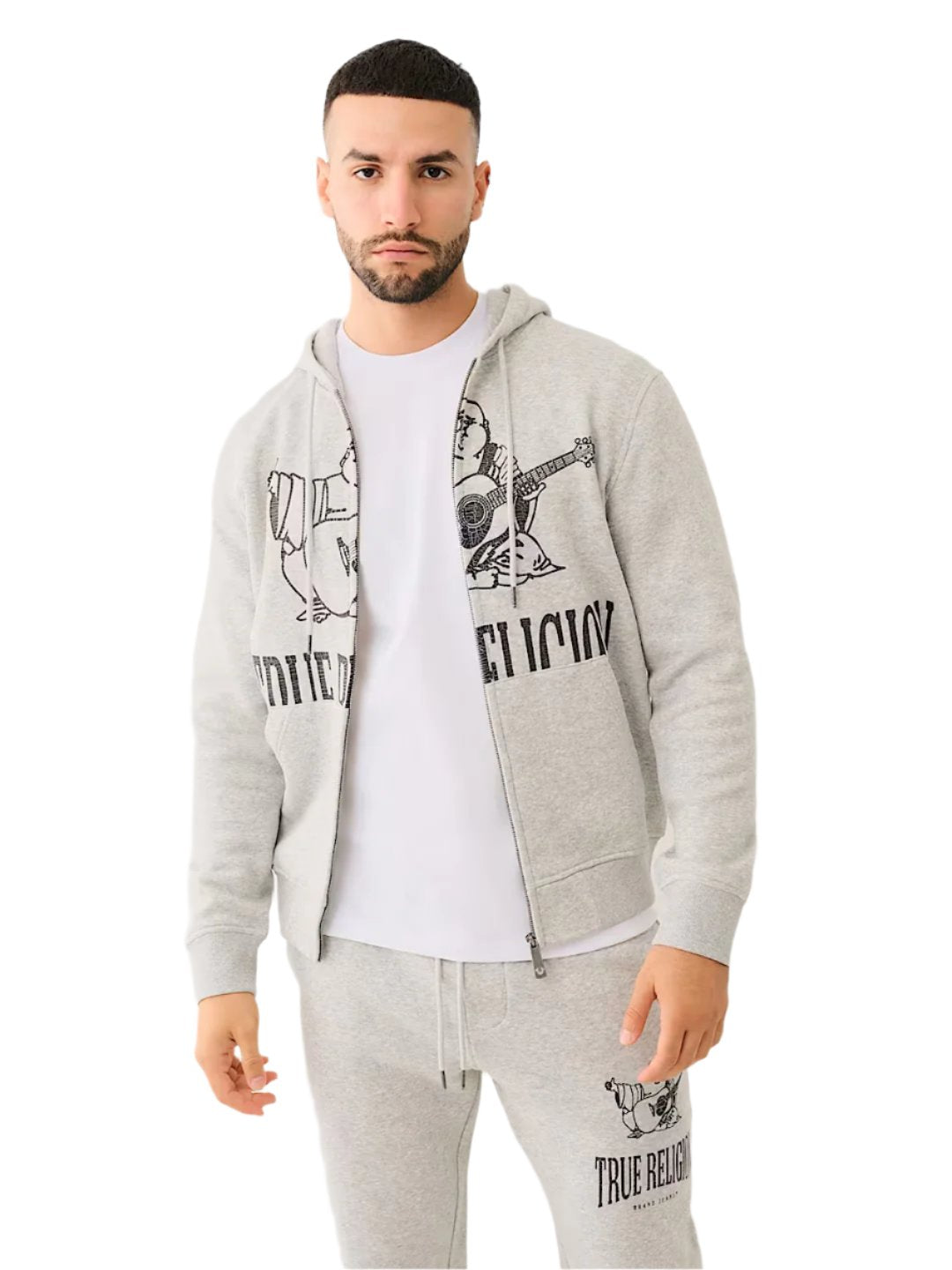 TRUE RELIGION CRACKLE ZIP UP HOODIE – BLUE CITY NYC