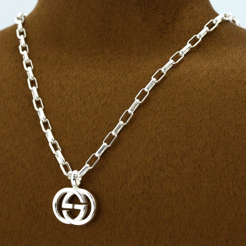 Brandol / GUCCI グッチ ネックレス インターロッキングG ペンダント