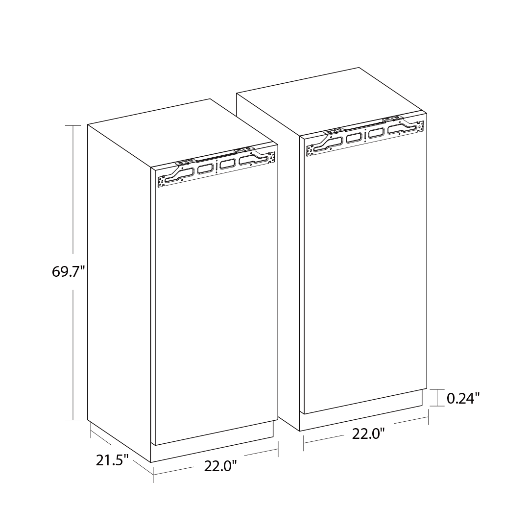 22'' Panel Ready Refrigerator – Ca'Lefort