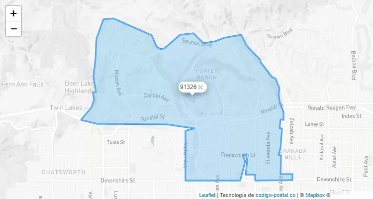 91326 ZIP Code - United States