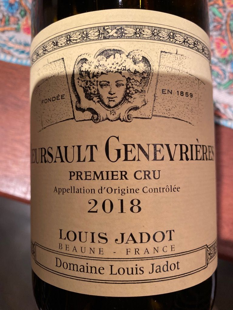 2019 Louis Jadot Meursault 1er Cru Les Genevrières Domaine Louis