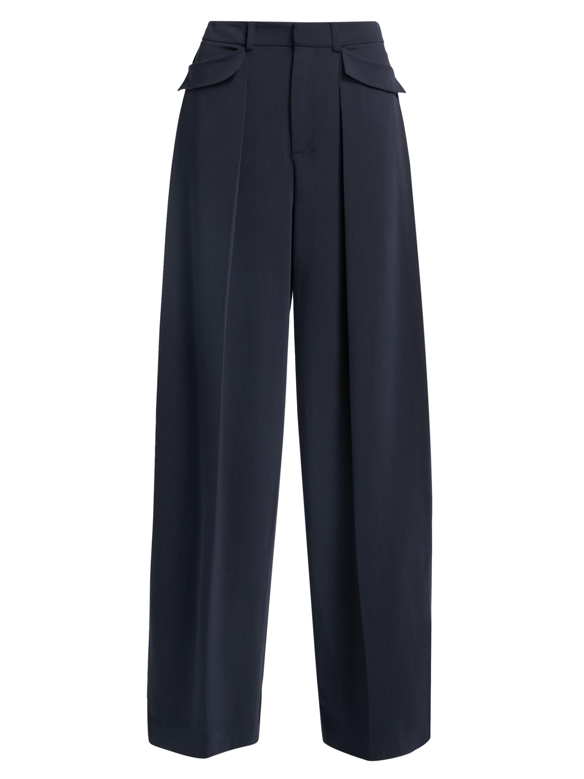 Cinq à Sept Juliet Wrap-Front Straight-Leg Trousers | Saks Fifth