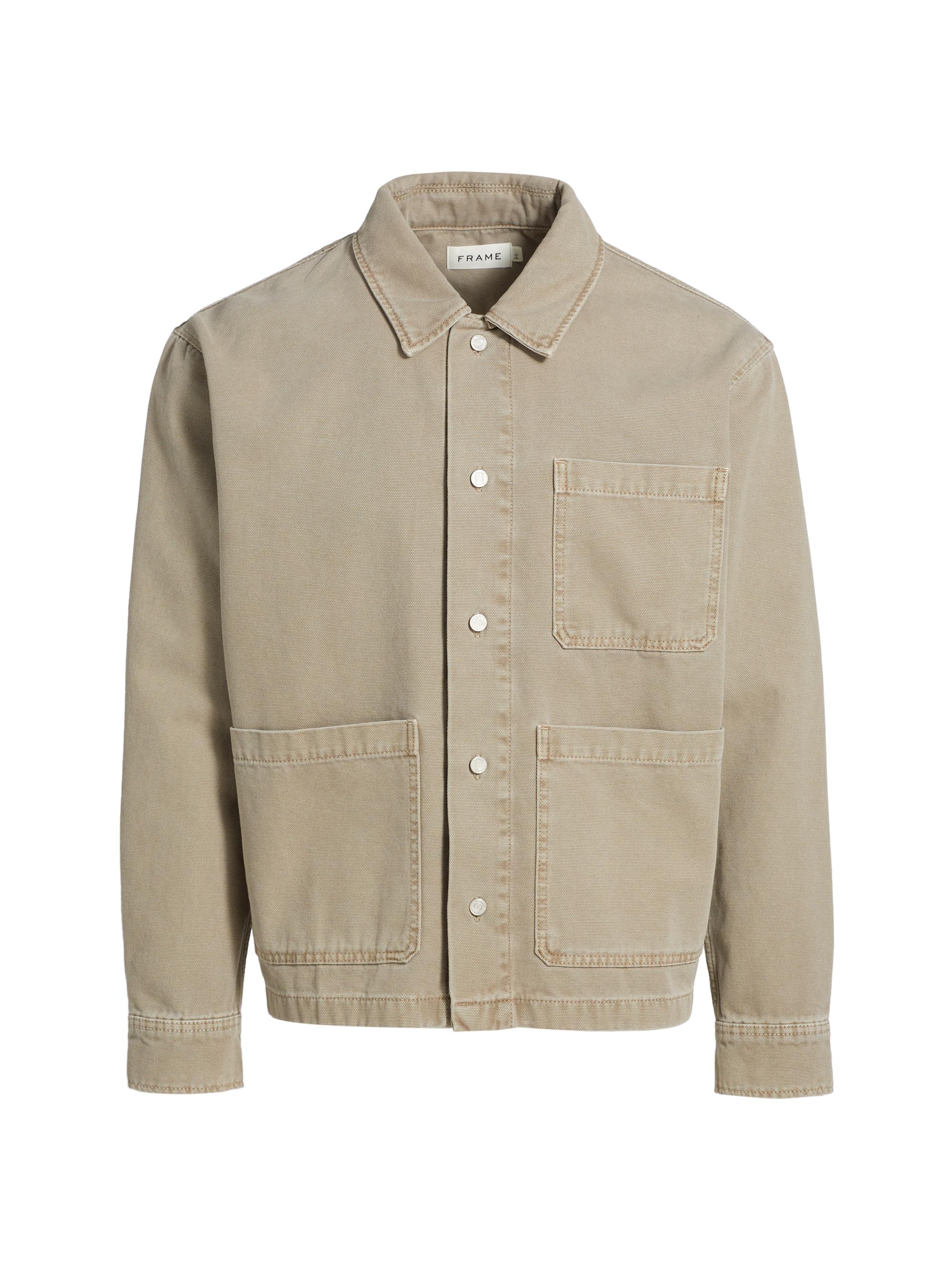 Frame Textured Wool Zip-Up Shirt Jacket | Saks Fifth Avenue