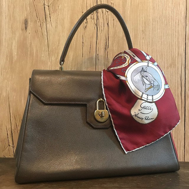 OLD Gucci 80sシルクスカーフ（赤/ホースシュー柄） – Vintage Shop Rococo