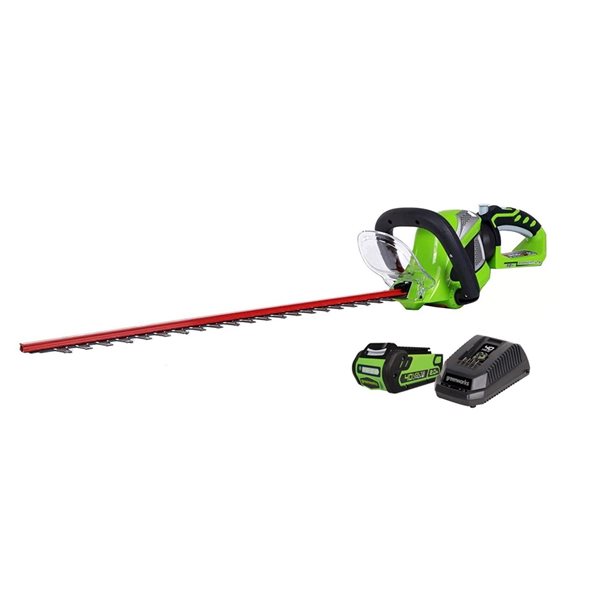 Greenworks 40 V 24-in Dual Cordless Electric Hedge Trimmer with