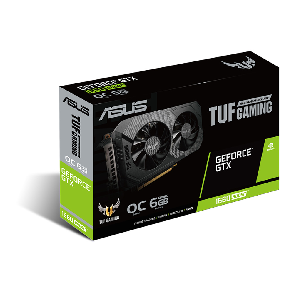 ASUS エイスース ASUS TUF-GTX1660S-O6G-GAMING GTX1660Super搭載 6GB
