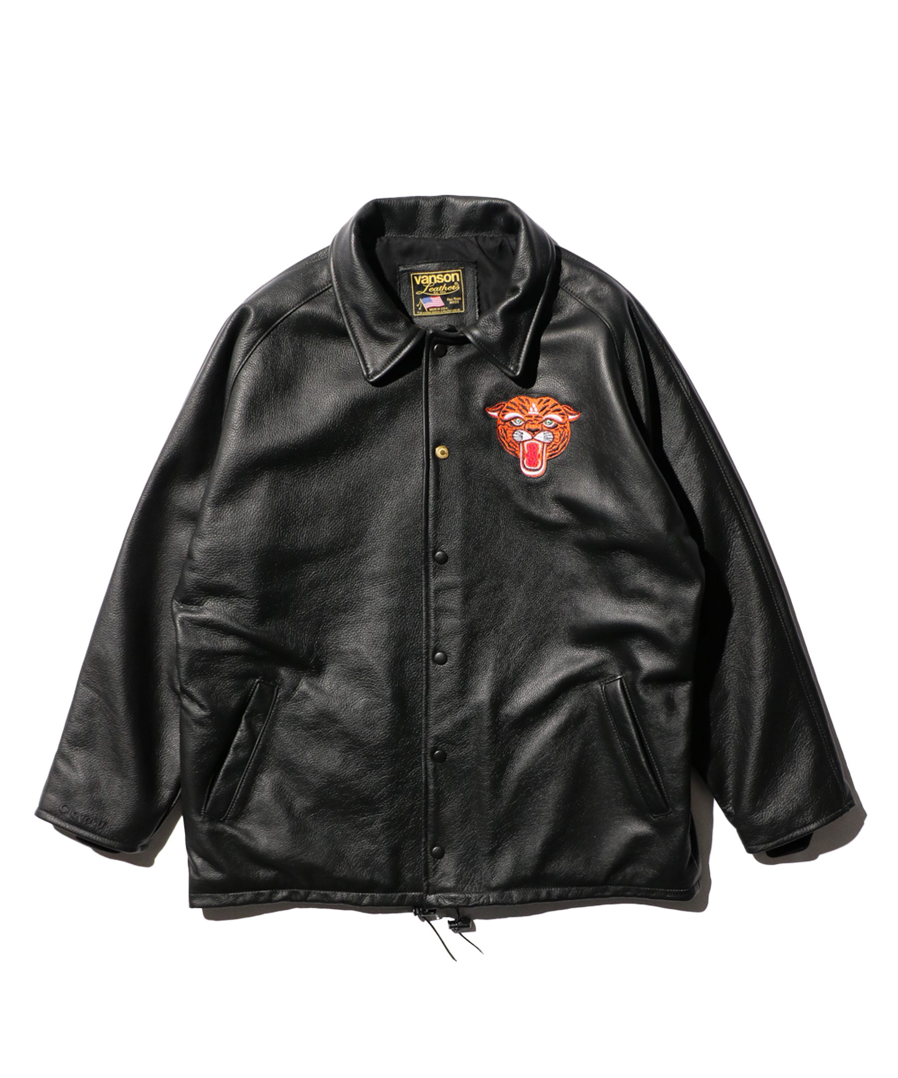 12/17 (火) 販売開始】Cloveru with VANSON / LEATHER COACH JACKET