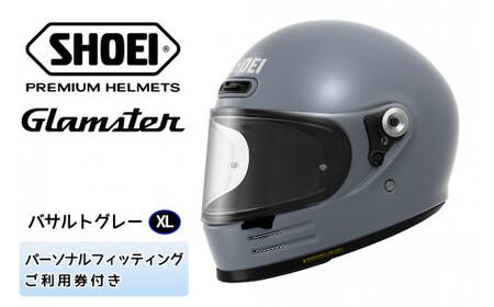 SHOEIヘルメット「Glamster バサルトグレー」XL フィッティング