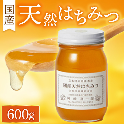 国産はちみつ 600g｜純粋天然はちみつ | 京都府京丹後市 | ふるさと