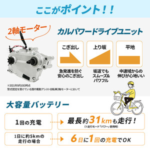 パナソニック電動アシスト自転車 ビビ・SX26インチ マットモスグリーン