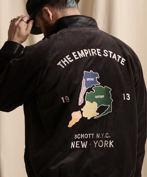 schott（ショット）の「Schott/ショット/LEATHER COMBI SOUVENIR