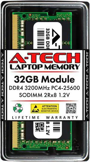Samsung 16GB DDR4 3200MHz PC4-25600 1.2V 2Rx8 260-Pin SODIMM