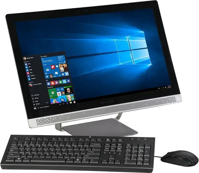 Refurbished: HP All-in-One Computer Pavilion 24-B016 Intel Core i3