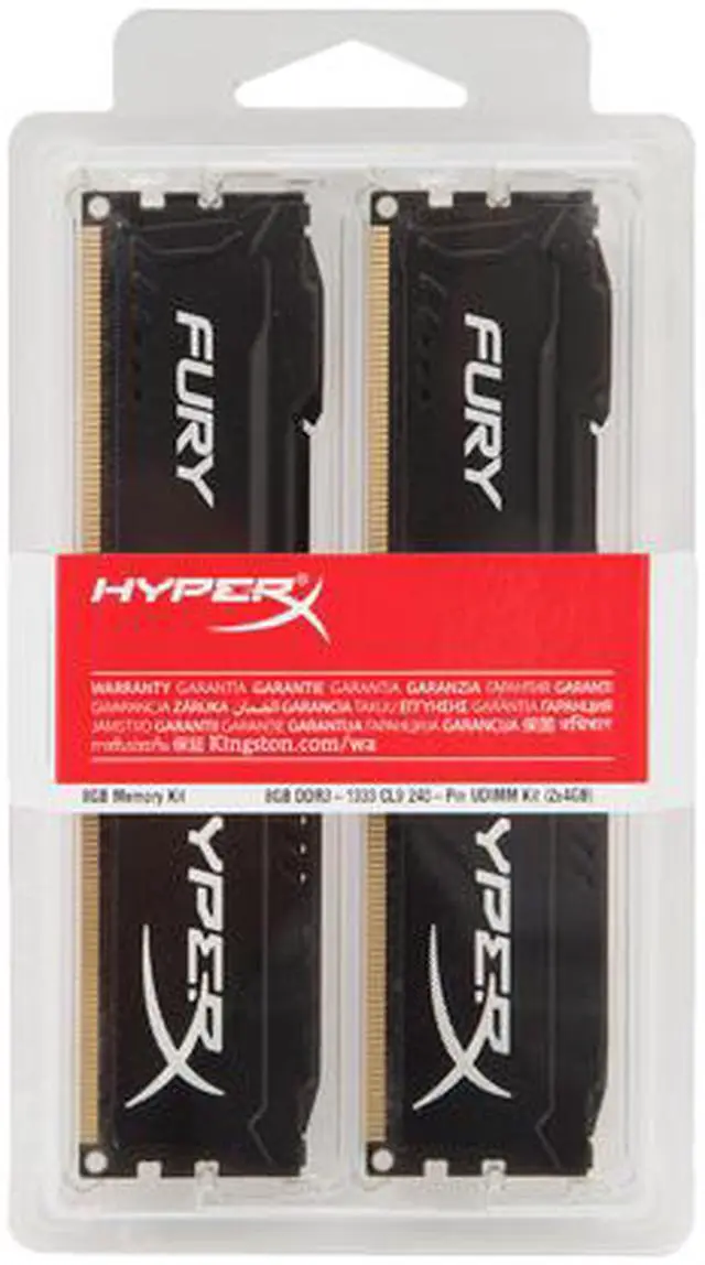 HyperX Fury 16GB (2 x 8GB) DDR4 2400MHz DRAM (Desktop Memory) CL15