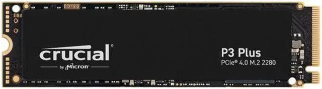 Crucial P3 Plus 1TB PCIe Gen4 3D NAND NVMe M.2 SSD, up to 5000MB/s
