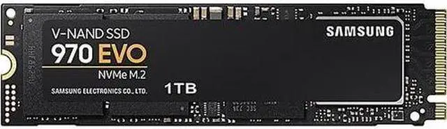 SAMSUNG 970 EVO M.2 2280 1TB PCIe Gen 3.0 x4, NVMe 1.3 V-NAND 3