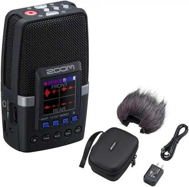 Zoom H2 essential Multi-Mic Handy Recorder (ZH2E) Bundle with Zoom