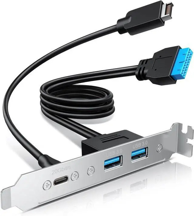 20Gbps USB3.2 Gen2x2 USB-C Front Panel Adapter, Motherboard Header