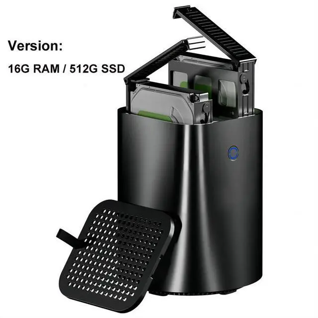 Wsirak AOOSTAR R7 2 Bay 40T NAS Storage AMD Ryzen 7 5825U Mini PC