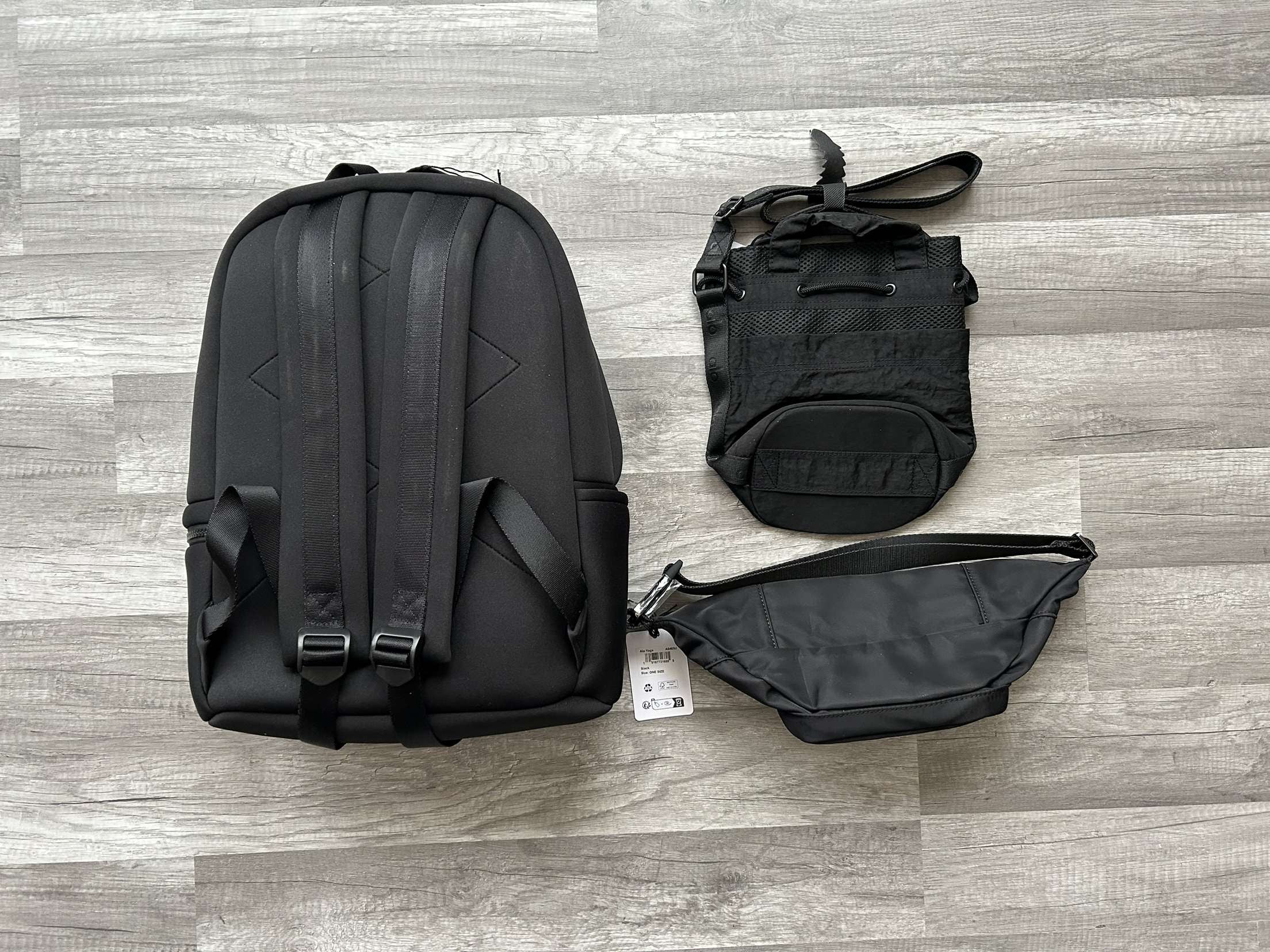 Alo Yoga Bundle Stow Backpack Crossbody Bucket Bag Explorer Fanny