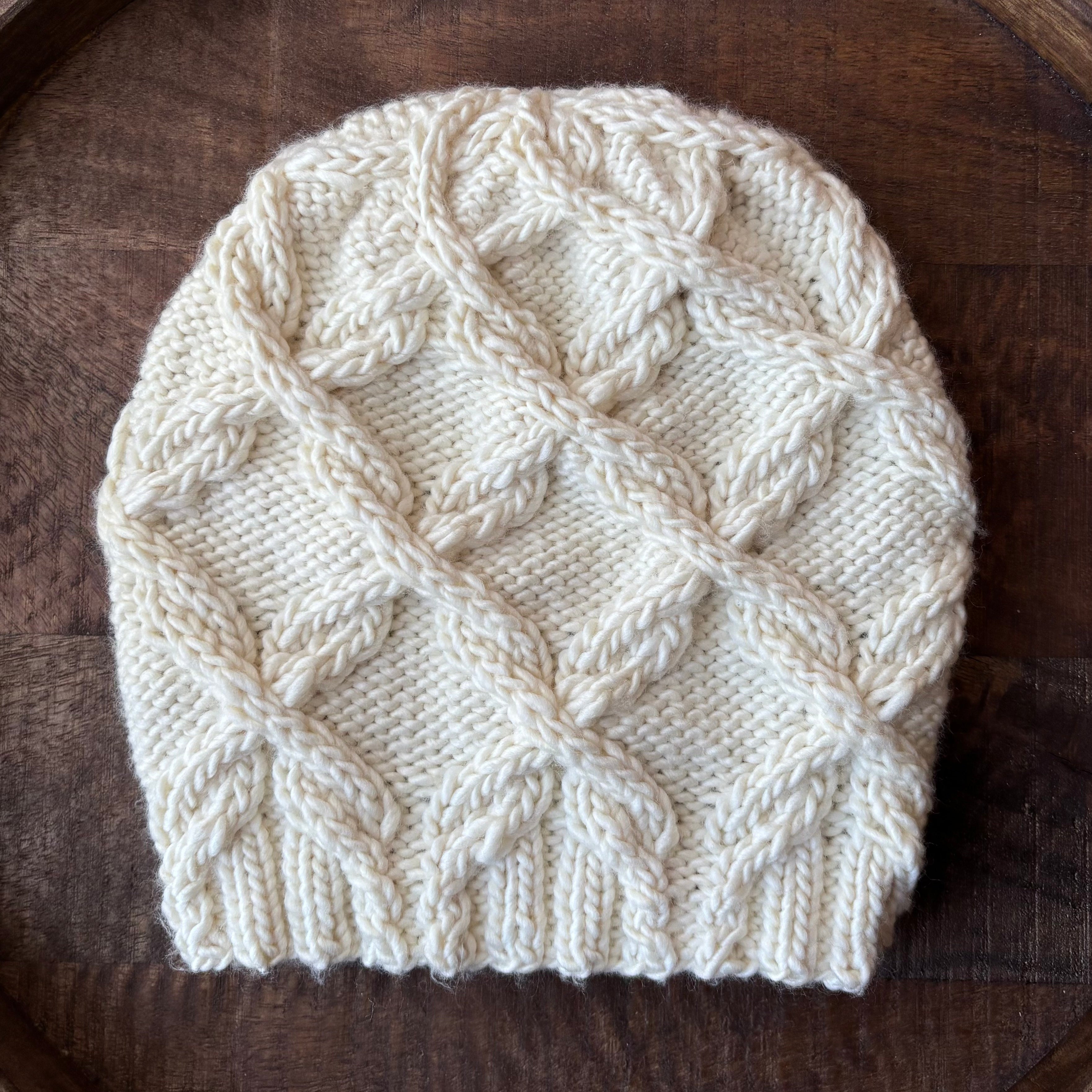 KNIT Pattern for Double Cross Beanie or Slouch | Knit Hat Pattern