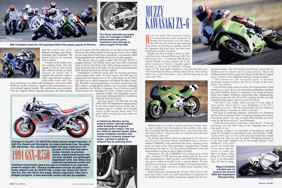 Muzzy Kawasaki Zx-6 | Cycle World | JANUARY 1994