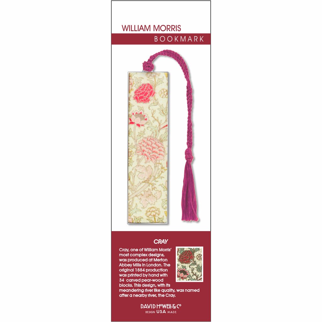 William Morris Cray Metal Bookmark – David Howell & Company