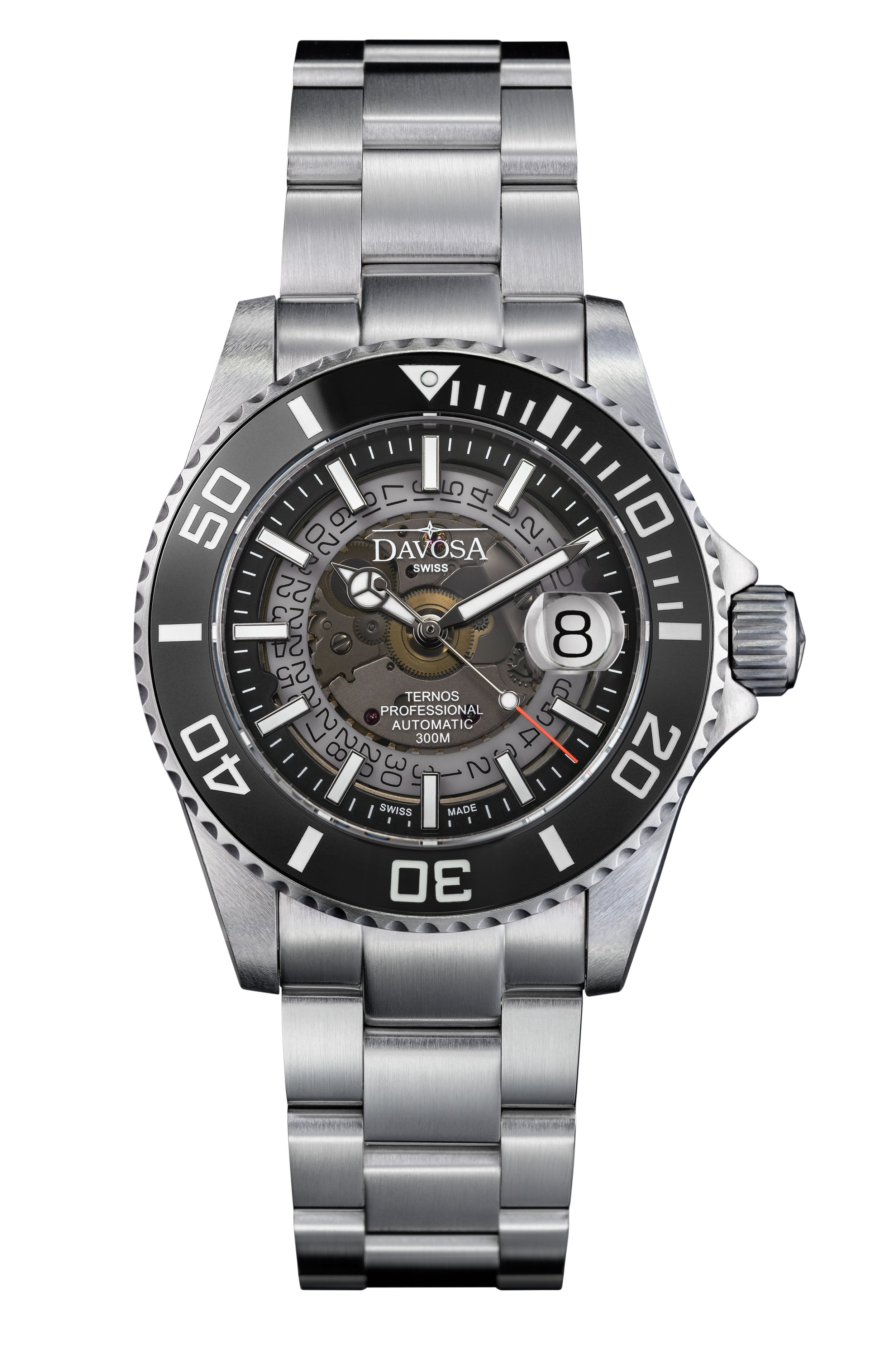 Ternos Professional Auto Nebulous 200m Black Diving Watch 16153550