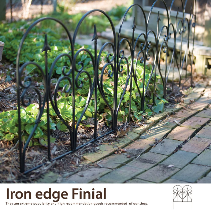 g45060]Iron edge Finial アイアンフェンス | 家具・インテリア通販は
