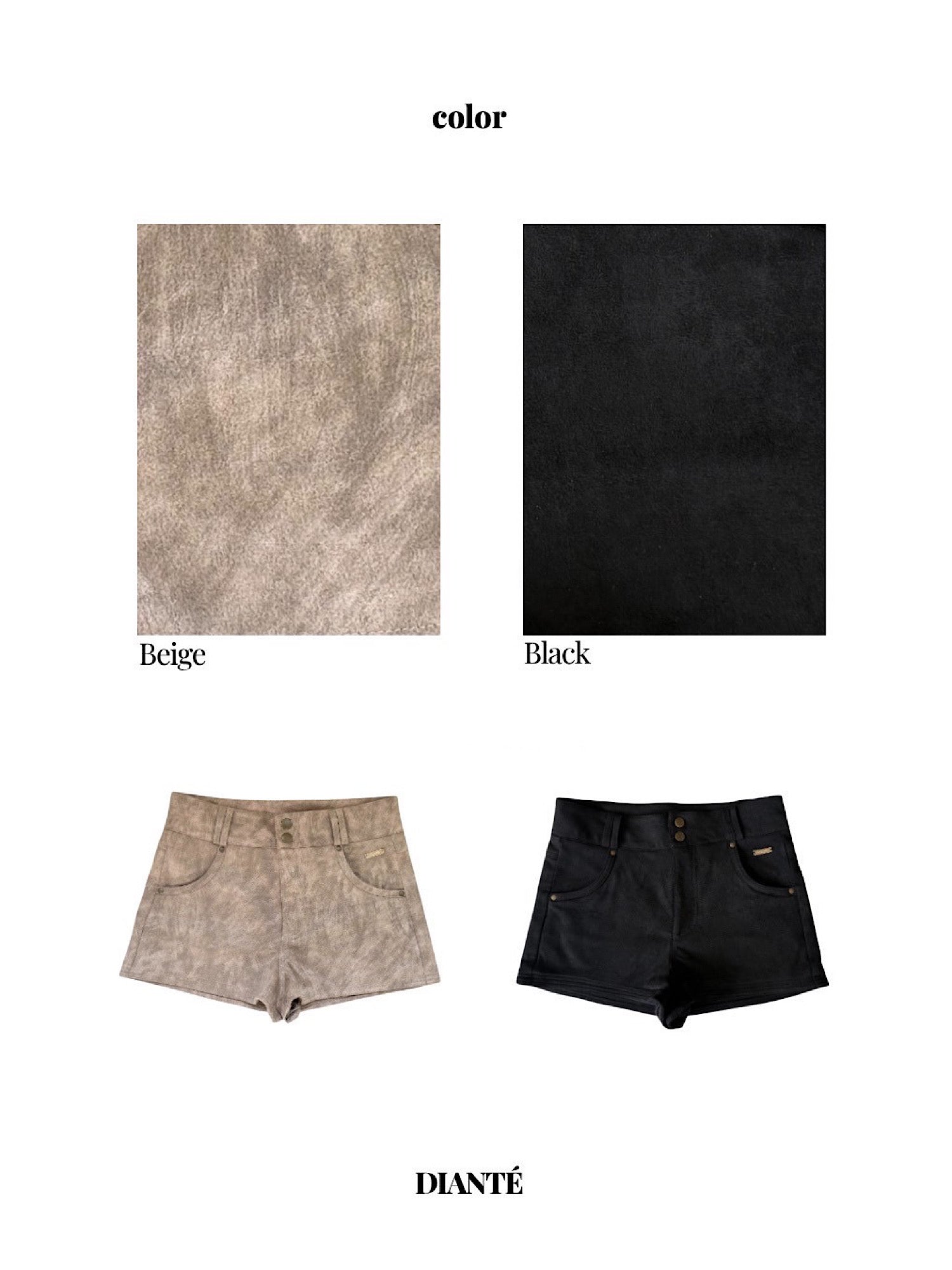 Eco suede tight shorts | DIANTÉ (ディアンテ)公式通販サイト