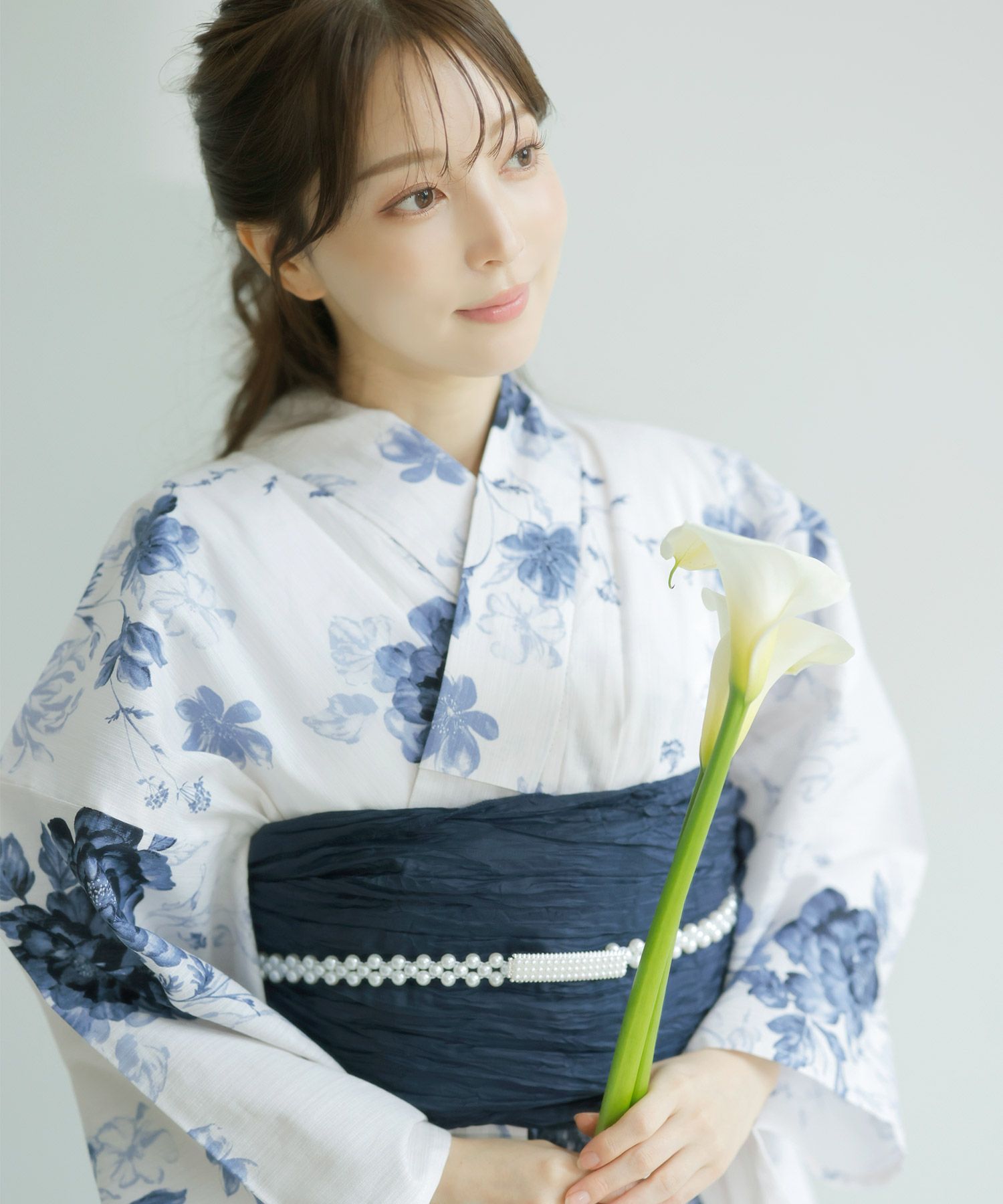 Dita 浴衣セット 桃李の勿忘草 浴衣 レディース Dita 浴衣セット 桃李