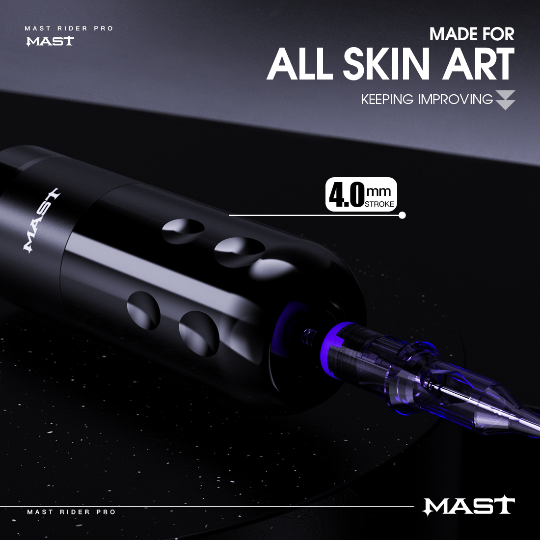Wireless Tattoo Pen Machine Burshless Motor with 4.0MM Stroke