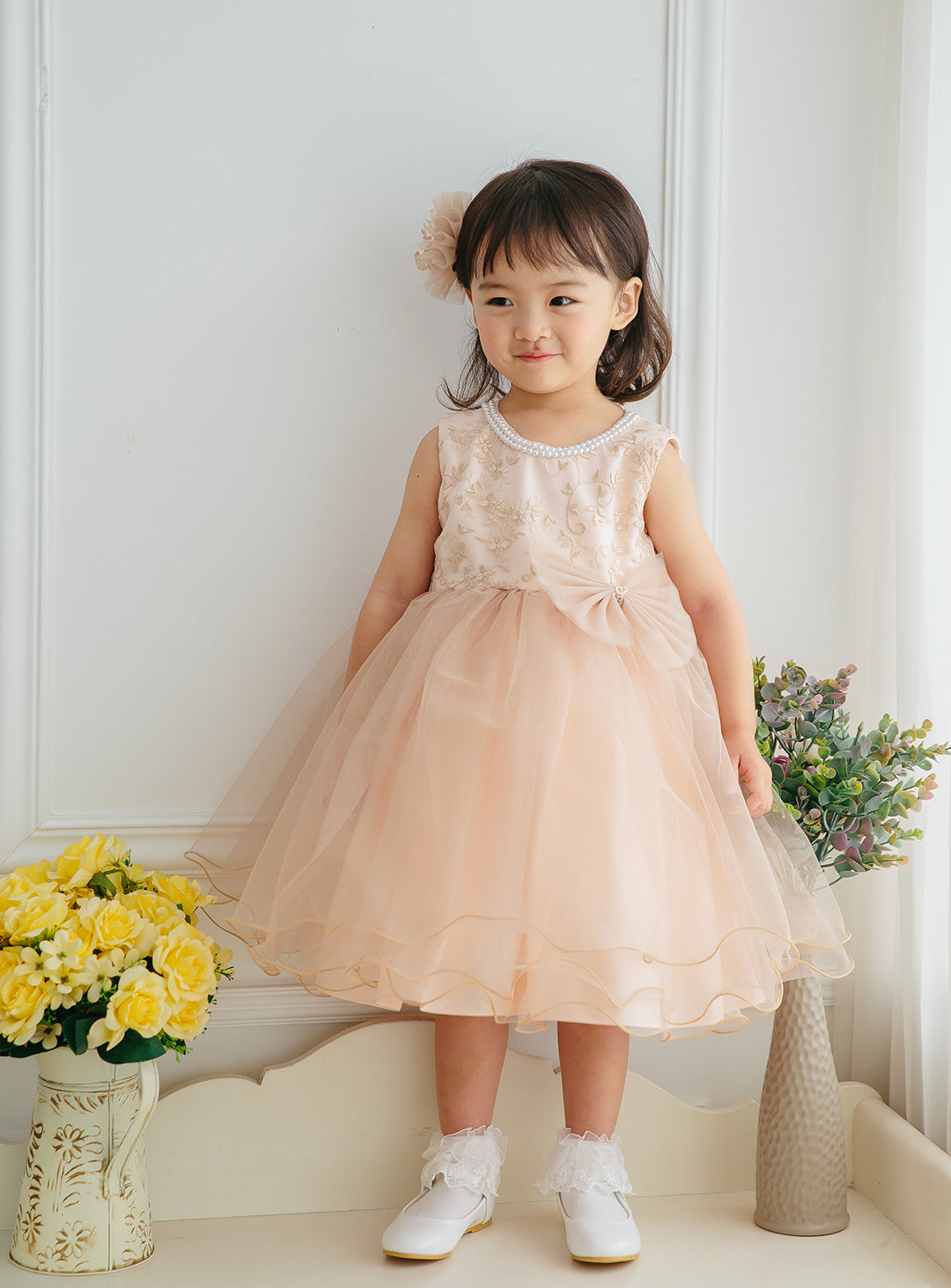 子供ドレス|子供ドレスならパールピンクベージュドレス