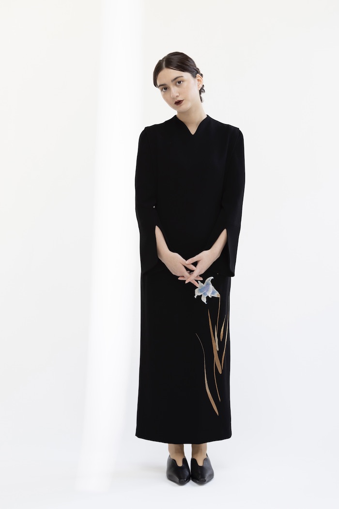 Mame Kurogouchi（3泊4日） Triacetate Floral Embroidery Dress 2 / June