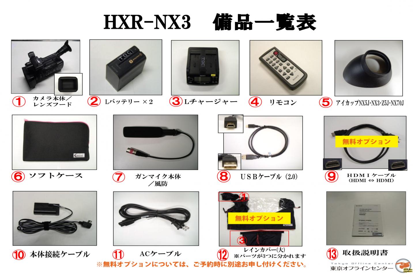 SONY HXR-NX3｜撮影機材レンタルからEDIT・MA作業まで24時間安心