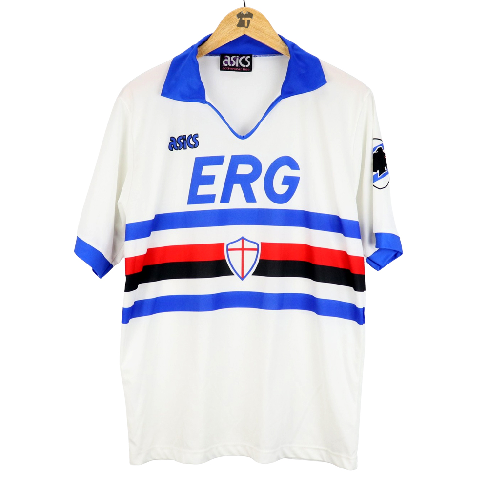 1990-91 Sampdoria Shirt Asics Erg Away L (Top)