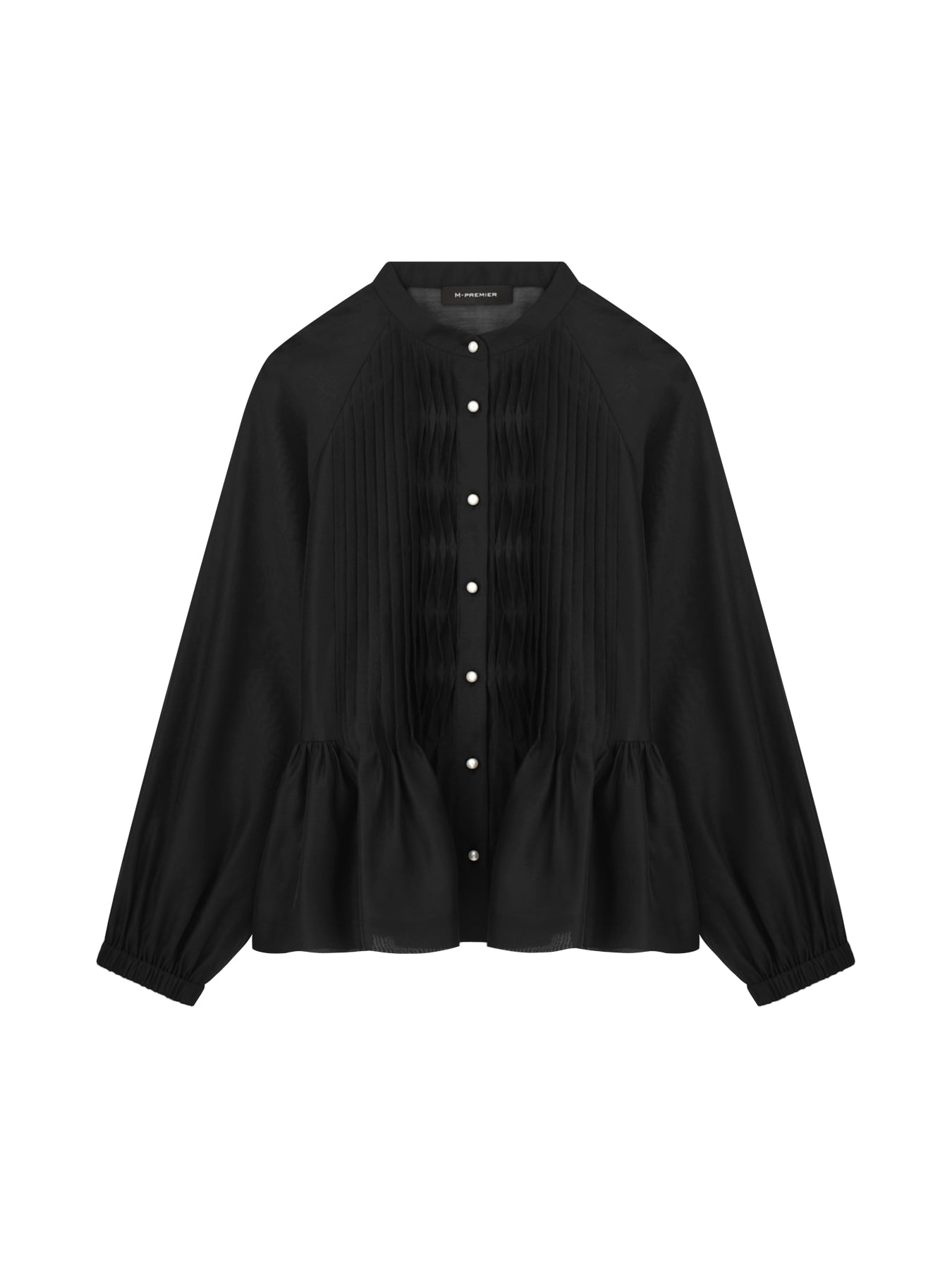 SALE】今買って春まで活躍！上品華やぐオーガンジーピンタックブラウス