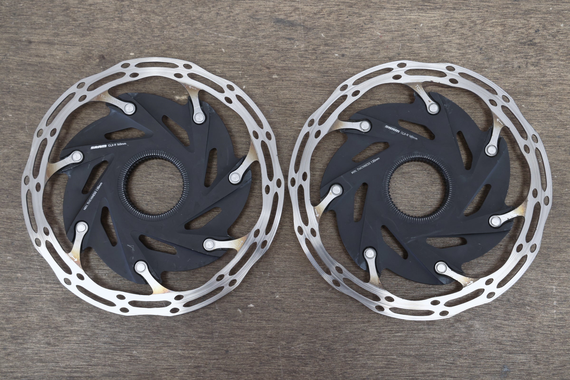 2) 160mm SRAM CenterLine CLX-R Center Lock Disc Brake Rotors