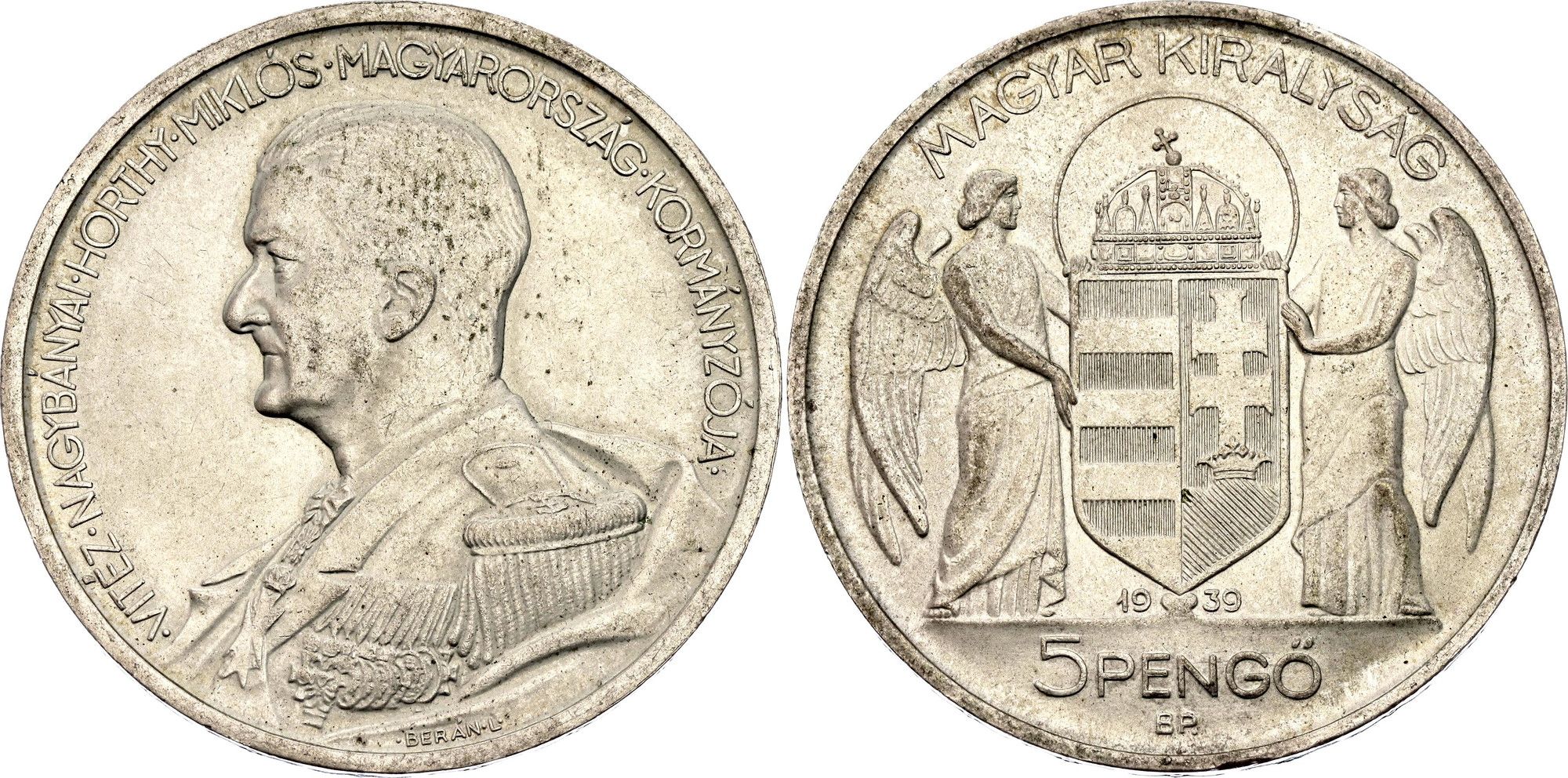 5 Pengő - Miklós Horthy (Birthday) - Hungary – Numista