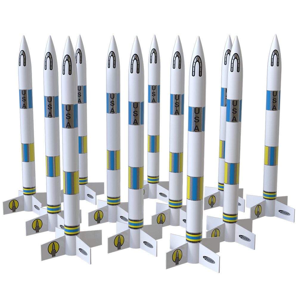 Generic E2X® Bulk Pack (12 pk) Model Rockets - Easy Build
