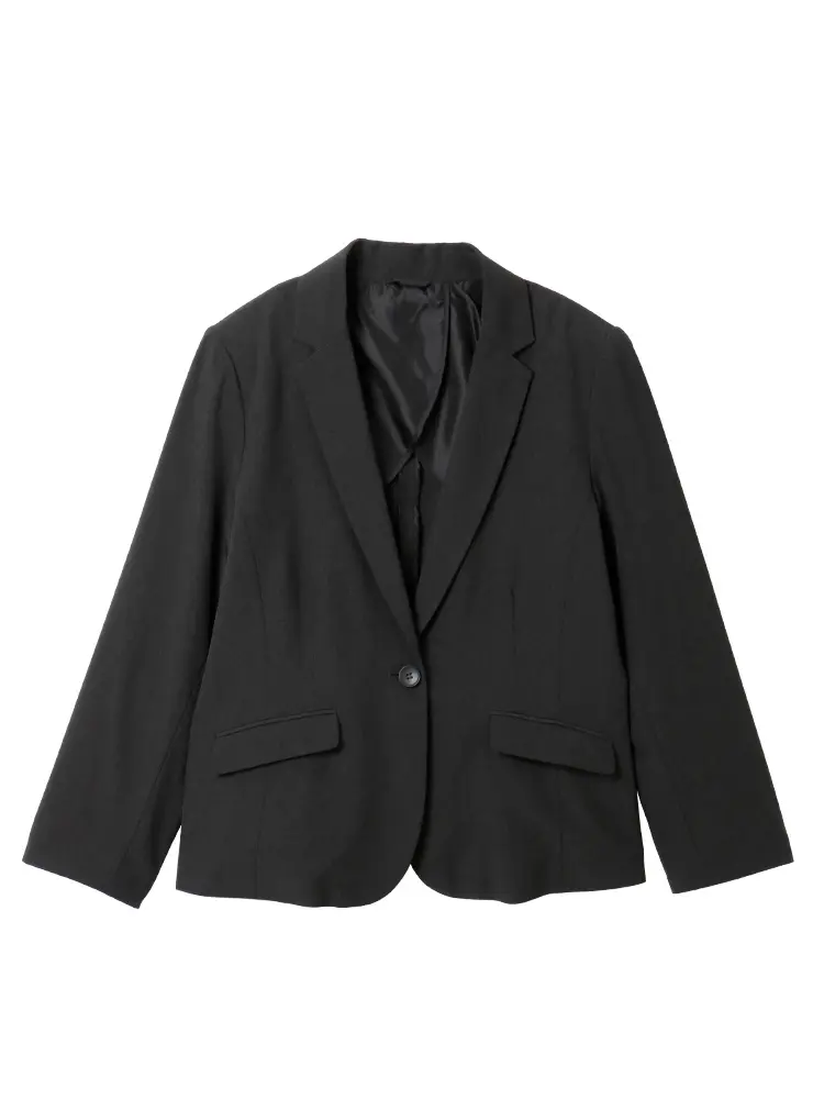 M．グレー 【17・19号限定】【WEB限定】洗えるストレッチジャケット