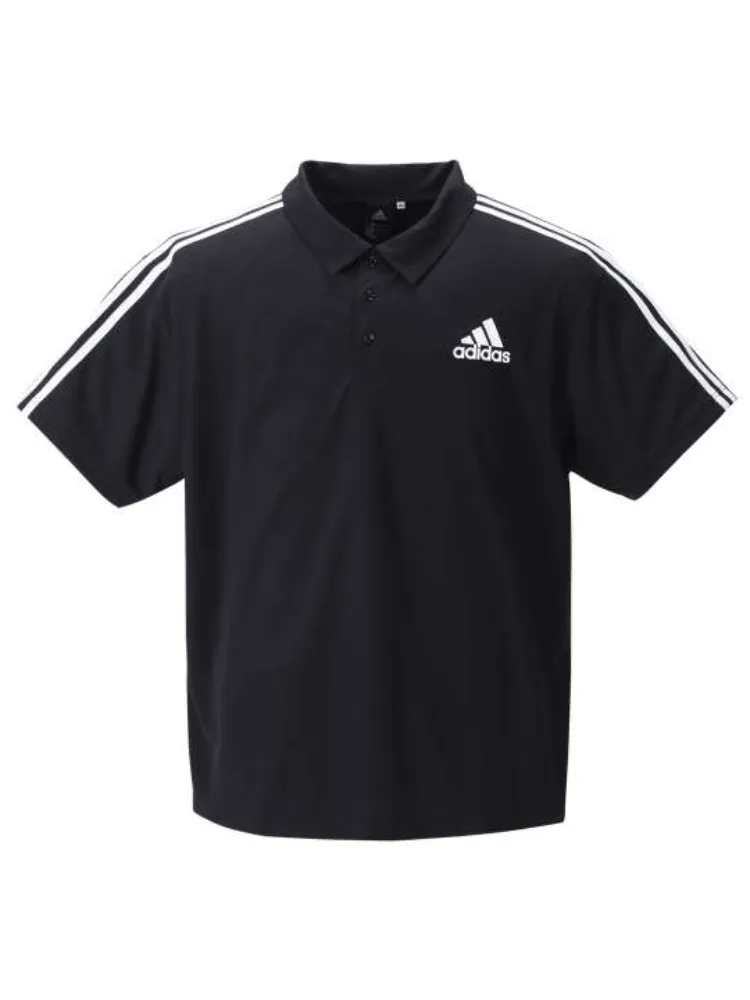 ブラック 【adidas(アディダス)】半袖ポロシャツ ＊カタログ商品