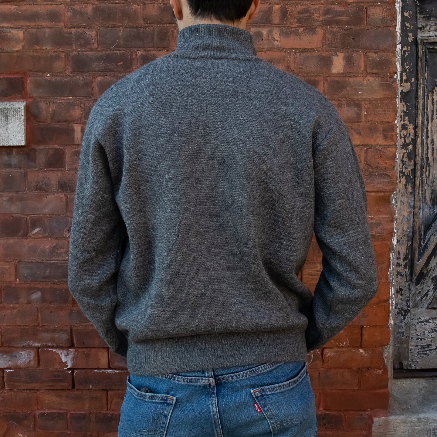 Men's Heavyweight Full-Zip 100% Baby Alpaca Wool Jacket – Fluff Alpaca