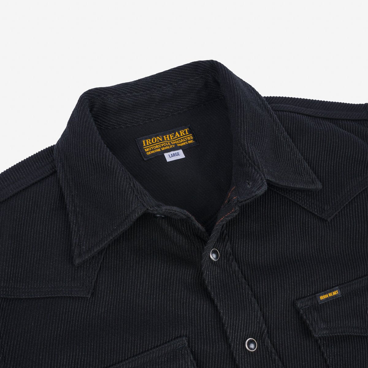 Iron Heart IHSH-234-BLK Kersey Western - Black - Franklin & Poe