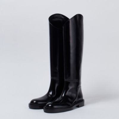 ジルサンダー JIL SANDER ロングブーツ 22cm ブラック JIL SANDER(ジル