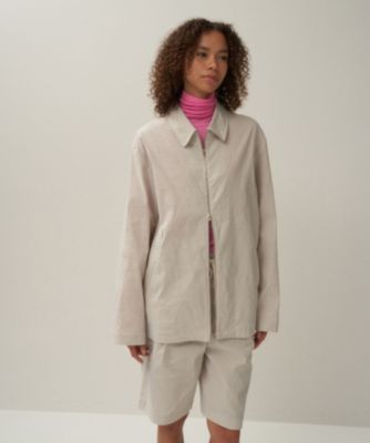 ATON(エイトン)のSTRETCH NYLON LINEN | ジップアップジャケット